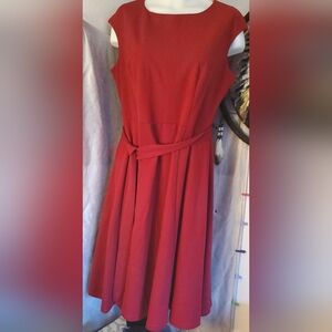 Dress Tells Red Sleeveless Dress